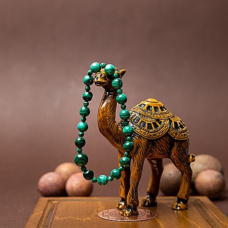 Bratara dama Verdi, din pietre semipretioase de Malachit [4]