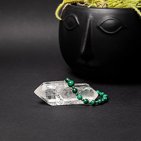 Bratara dama Verdi, din pietre semipretioase de Malachit [5]