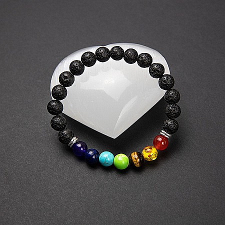 Bratara 7 Chakre difuzor aromaterapie “Harmony” cu Pietre de Lava (Vulcanice) [2]