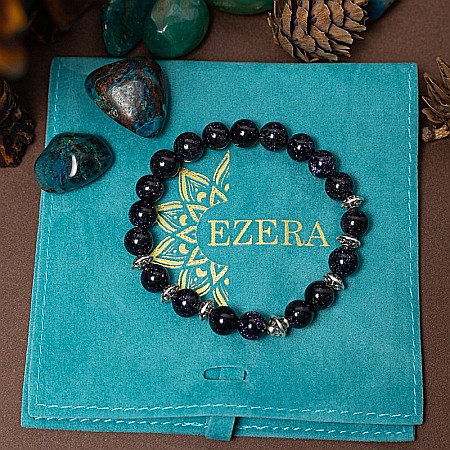 Bratara din pietre Sand Stone, realizata manual, Brigitta, sfere de 8mm [4]