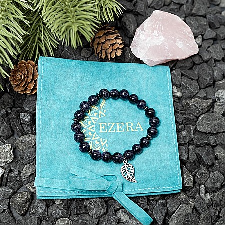 Bratara din pietre Sand Stone, realizata manual, Brigitta, sfere de 8mm [6]