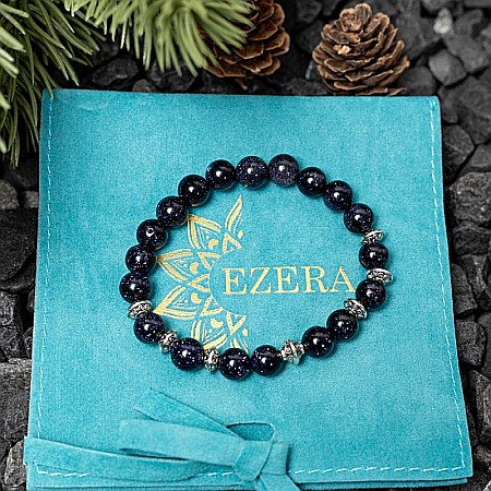 Bratara din pietre Sand Stone, realizata manual, Brigitta, sfere de 8mm [1]