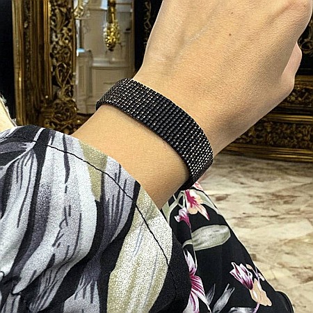 Bratara eleganta dama realizata manual din margele miyuki, Tiara Bratari cu inchidere - Bratara eleganta dama realizata manual din margele miyuki, Tiara