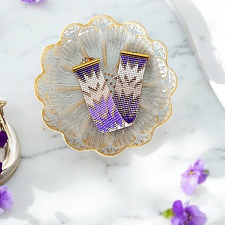 Bratara eleganta femei Poesis din margele Miyuki, impletita manual [8]