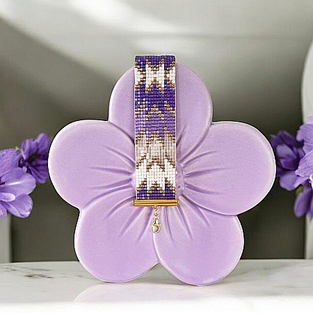 Bratara eleganta femei Poesis din margele Miyuki, impletita manual [9]