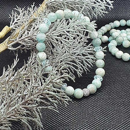 Bratara femei din pietre naturale de Amazonit si rondele de cristal ❤️ [3]