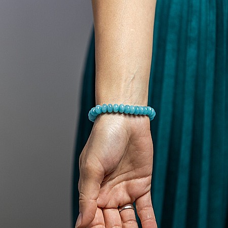 Bratara femei handmade din pietre semipretioase Angelite, Letitia [2]