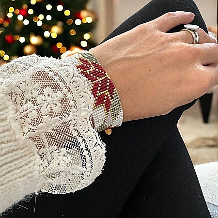 Bratara handmade eleganta, impletita cu Margele Miyuki, Selma [3]