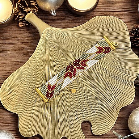 Bratara handmade eleganta, impletita cu Margele Miyuki, Selma [7]