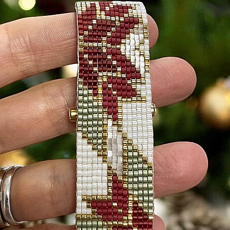 Bratara handmade eleganta, impletita cu Margele Miyuki, Selma [6]