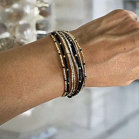 Bratara handmade margele Miyuki pentru femei cu mai multe straturi, pe snur [7]