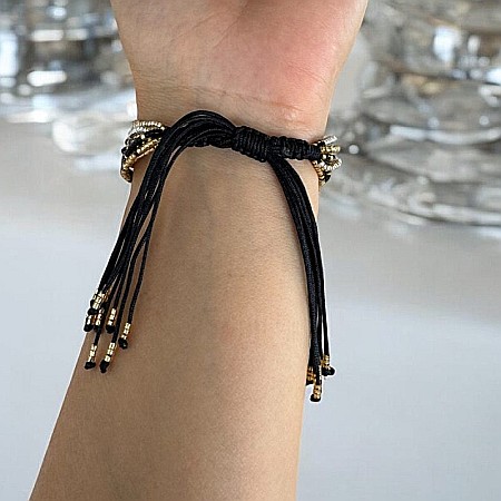 Bratara handmade margele Miyuki pentru femei cu mai multe straturi, pe snur [2]