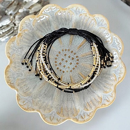 Bratara handmade margele Miyuki pentru femei cu mai multe straturi, pe snur [6]