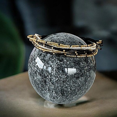 Bratara handmade margele Miyuki pentru femei cu mai multe straturi, pe snur [5]