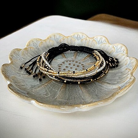 Bratara handmade margele Miyuki pentru femei cu mai multe straturi, pe snur [4]