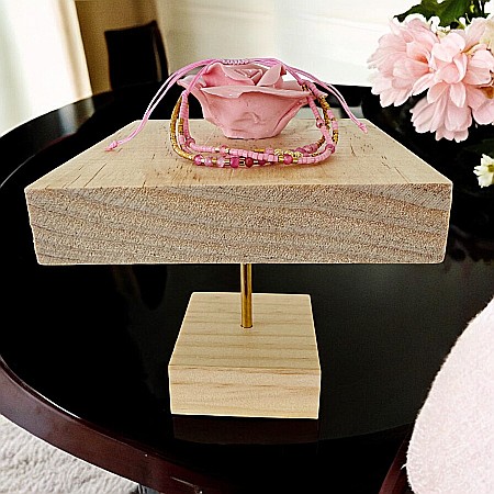 Bratara handmade roz snur 3 straturi Paty cu Miyuki si Turmalina Roz cu argint placat cu aur [6]