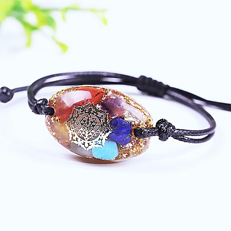 WOW! Bratara orgonica 7 Chakre ajustabila cu snur Mirai [2]