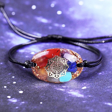 WOW! Bratara orgonica 7 Chakre ajustabila cu snur Mirai [1]