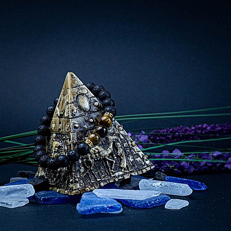 Bratara “ORIEL” din Pietre de Lava (Vulcanice) si Ochi de Tigru [1]