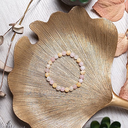 Bratara pietre semipretioase Adana, realizata manual din cristale de Piatra Lunii si Jad, sfere de 6mm [5]