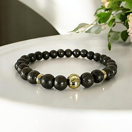 Atrage abundenta-Bratara pirita Devi, pentru femei, cu accesorii din argint placate cu aur [3]