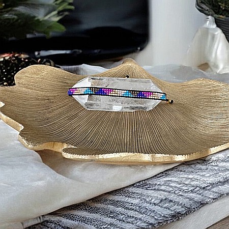 Bratara reglabila Miyuki Manna, margele colorate cu snur [3]