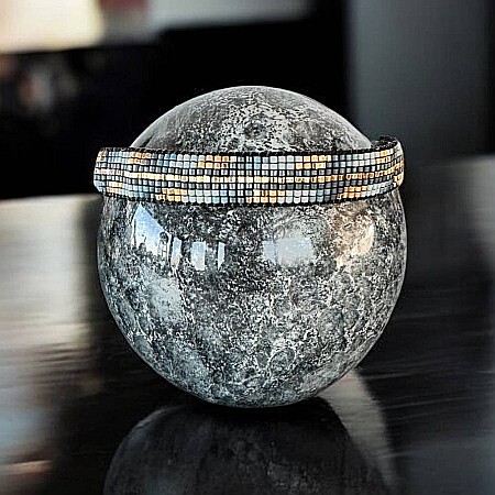 Bratara snur miyuki pentru femei, Jouri in nuante metalice de gri si auriu [1]