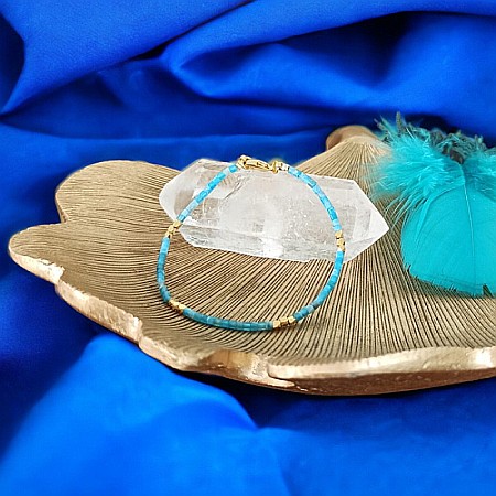 Bratara Tashi din cristale naturale de Kianit [5]