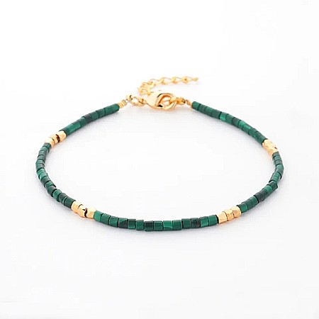 Bratara Tashi din cristale naturale de Malachit [1]