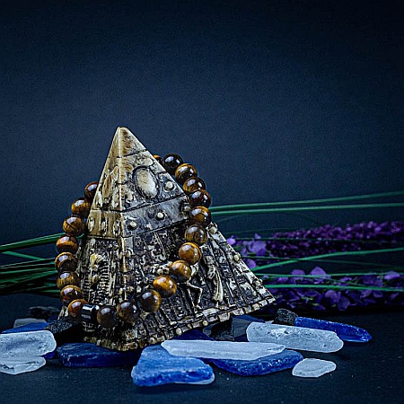 Bratara “TIGER” cu Pietre Naturale Ochi de Tigru de 8mm si Hematit Magnetic [5]