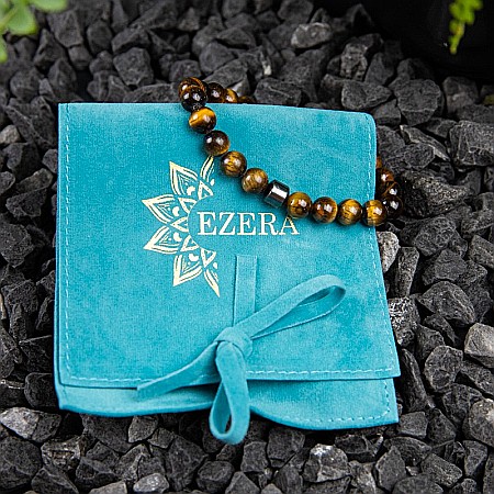 Bratara “TIGER” cu Pietre Naturale Ochi de Tigru de 8mm si Hematit Magnetic [4]