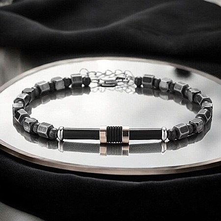 Bratari barbati ajustabile Reamor in stil retro din otel inoxidabil [3]