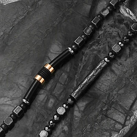 Bratari barbati ajustabile Reamor in stil retro din otel inoxidabil [2]