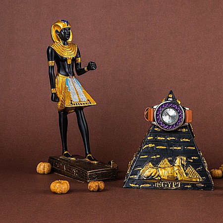 Ceas Aromaterapie “Heart” din Otel Inoxidabil, Curea din Piele Ecologica Maro [4]