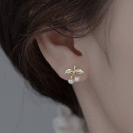 Cercei din argint model cirese ❤️ delicati si feminini [4]