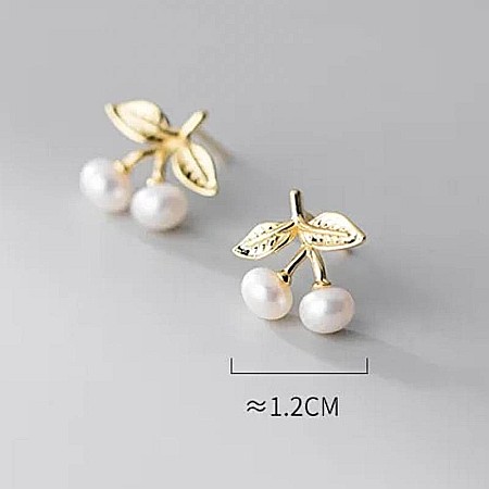 Cercei din argint model cirese ❤️ delicati si feminini [5]