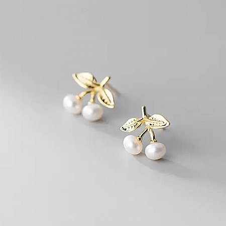 Cercei din argint model cirese ❤️ delicati si feminini [1]