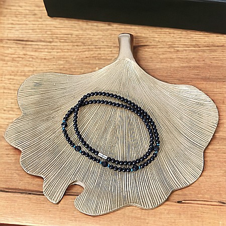 Colier barbati Eran din margele de Onix mat si hematit cu inchidere magnetica [6]