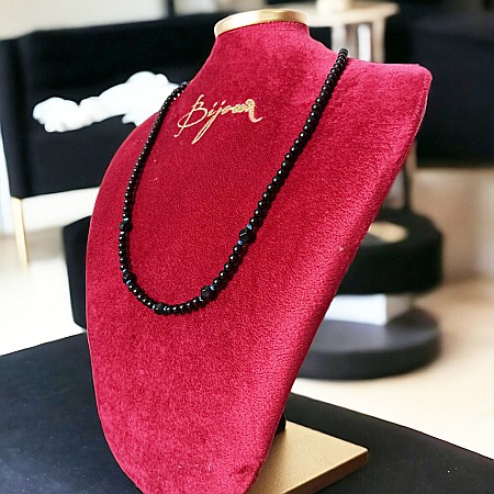 Colier barbati Eran din margele de Onix mat si hematit cu inchidere magnetica [1]