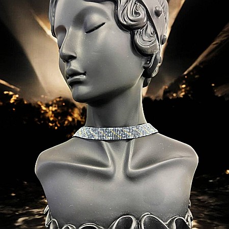 Lanturi / Coliere - Colier choker elegant handmade din margele miyuki Ansel