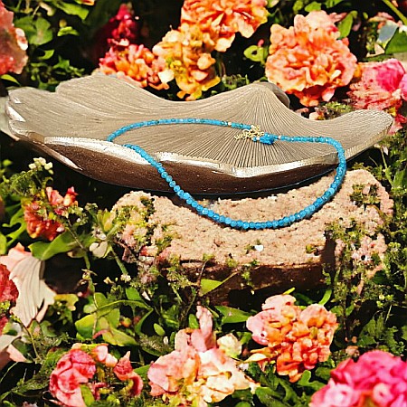 Colier choker Hetal din pietre semipretioase apatit natural [3]