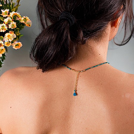 Colier choker Hetal din pietre semipretioase turcoaz natural [7]