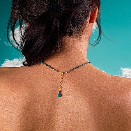 Colier choker Hetal din pietre semipretioase turcoaz natural [1]