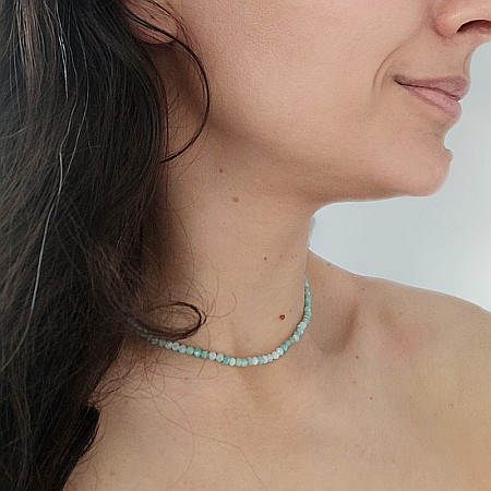 Colier choker Minis pietre semipretioase Amazonit [9]