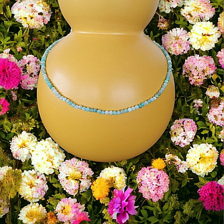 Colier choker Minis pietre semipretioase Amazonit [6]