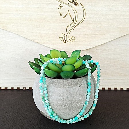 Colier choker Minis pietre semipretioase Amazonit [5]