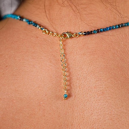 Colier choker Minis pietre semipretioase Crisocola [11]