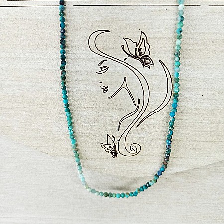 Colier choker Minis pietre semipretioase Crisocola [8]