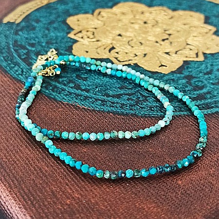 Colier choker Minis pietre semipretioase Crisocola [7]