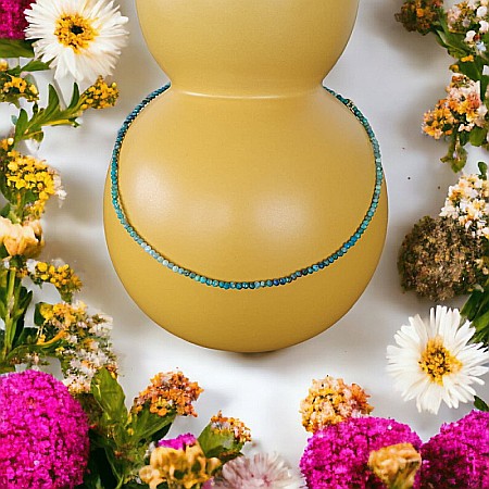 Colier choker Minis pietre semipretioase Crisocola [3]